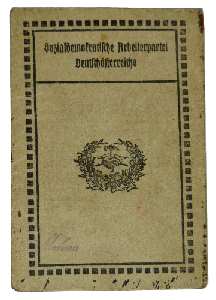 enlarge picture  - membership card SDAP 1924