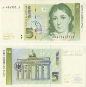 greres Bild - Geldnote 1991-1998 BRD  5