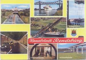 enlarge picture  - postcard Rendsburg German