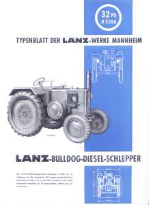 greres Bild - Prospekt Lanz Traktor 326