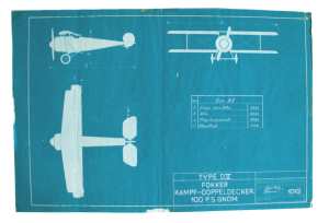 enlarge picture  - aircraft blueprint Fokker