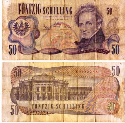 greres Bild - Geldnote sterreich  1967
