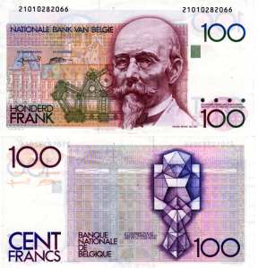 greres Bild - Geldnote Belgien 1994 100