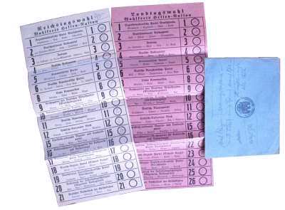 enlarge picture  - election form and results