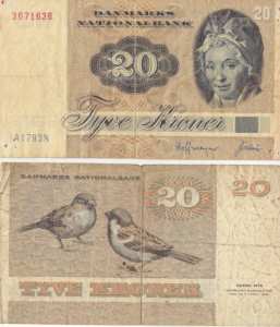 greres Bild - Geldnote Dnemark 1972