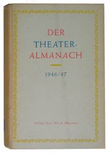 greres Bild - Buch Theateralmanach 1946