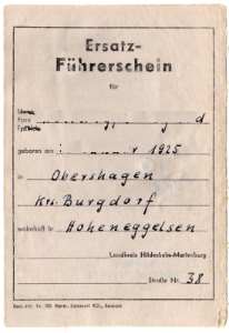 greres Bild - Fhrerschein 1964 Hildesh