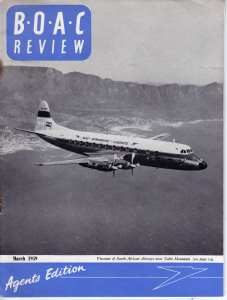enlarge picture  - Zeitschrift BOAC     1959