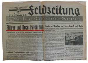 greres Bild - Zeitung Feldzeitung 1941