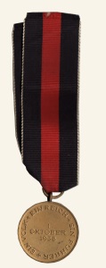 Medaille zum Anschluss des Sudetenlands