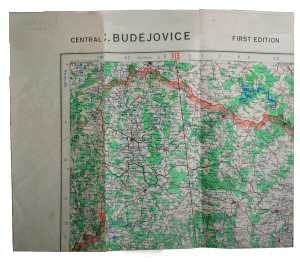 enlarge picture  - map aeronautical Budejov.
