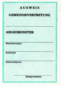 greres Bild - Ausweis DDR Gemeindevertr