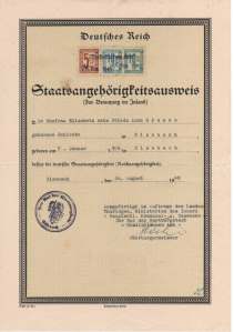 greres Bild - Ausweis Deutsches Reich 1