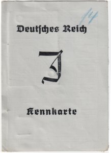 enlarge picture  - id card Jew Germany WW2