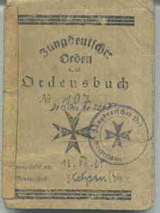 greres Bild - Mitgliedsbuch JDO    1925