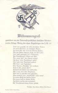 greres Bild - Festlied NSDAP GHR 117/NS