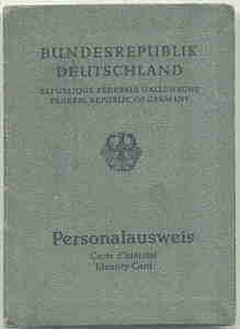greres Bild - Ausweis Personal BRD 1985