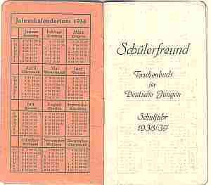 enlarge picture  - Kalender Taschen     1938
