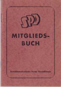 greres Bild - Mitgliedsbuch SPD    1966