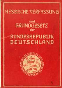 enlarge picture  - constitution Hesse 1951