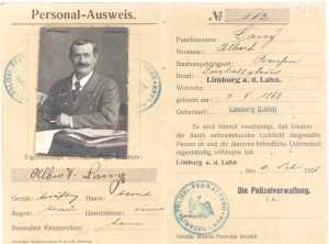 greres Bild - Ausweis Limburg      1925