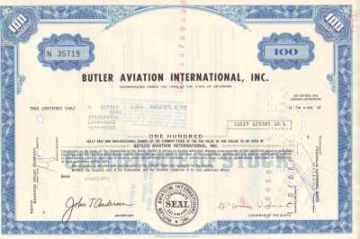 enlarge picture  - airline stock Butler av.