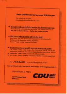 enlarge picture  - election pamphlet CDU