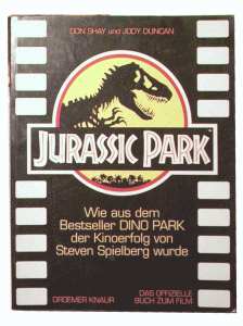 enlarge picture  - book movie Jurassic Parc