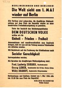 greres Bild - Flugblatt 1. Mai 1964