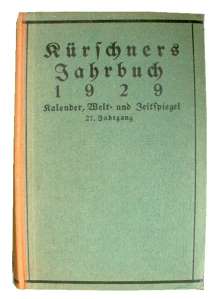 greres Bild - Buch Jahrbuch        1929