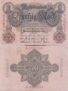 greres Bild - Geldnote 1908-1922 DR  50