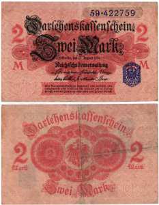 greres Bild - Geldnote 1914-1922 DR   2