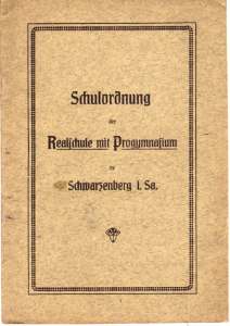 greres Bild - Schulordnung Sachsen 1916