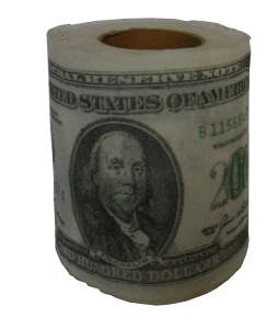 enlarge picture  - money toilet paper 1980