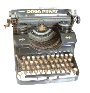 enlarge picture  - type-writer Orga 1925