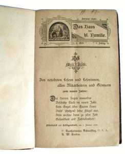 greres Bild - Buch Bibel Hausbuch  1899